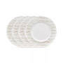 Hammock Stripes Rim Salad Plates, Set of 4