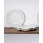 Hammock Stripes Rim Salad Plates, Set of 4