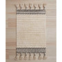 Overtufted Cotton Fringe Bath Rug, 17" x 32"