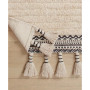 Overtufted Cotton Fringe Bath Rug, 17" x 32"