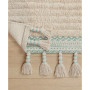 Overtufted Cotton Fringe Bath Rug, 17" x 32"