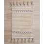 Overtufted Cotton Fringe Bath Rug, 17" x 32"