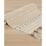 Overtufted Cotton Fringe Bath Rug, 17" x 32"