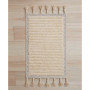 Overtufted Cotton Fringe Bath Rug, 17" x 32"