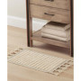 Overtufted Cotton Fringe Bath Rug, 17" x 32"