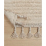 Overtufted Cotton Fringe Bath Rug, 17" x 32"