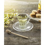 Belle Glass Coffee or Tea Mug with Saucer, 2 Piece
