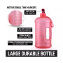 Motivational Time Reader Water Bottle –  With Flip Cap & Strap