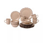 Scalloped Edge 16 Piece Service for 4 Dinnerware Set