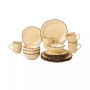Scalloped Edge 16 Piece Service for 4 Dinnerware Set