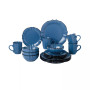 Scalloped Edge 16 Piece Service for 4 Dinnerware Set