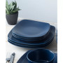 Swirl Square Dinner Plates, Set of 4