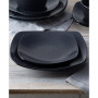 Swirl Square Dinner Plates, Set of 4