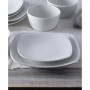 Swirl Square Dinner Plates, Set of 4