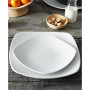 Swirl Square Dinner Plates, Set of 4