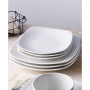 Swirl Square Dinner Plates, Set of 4