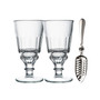 La Rochere 10 oz Absinthe Glasses with Spoon and Recipe - Set of 2