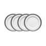 Odessa Platinum Set of 4 Bread Butter and Appetizer Plates, Service For 4