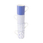Blue Passion 4-Piece Mug Set