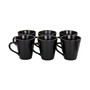 Gold-Tone Trim Mateo 6 Piece Stoneware Mug Set, Service for 6