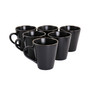 Gold-Tone Trim Mateo 6 Piece Stoneware Mug Set, Service for 6