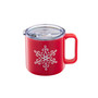 Stackable Snowflake Insulated Coffee Mugs, Set of 2