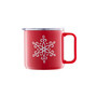 Stackable Snowflake Insulated Coffee Mugs, Set of 2
