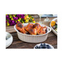 White 1.5-Qt. Oval Casserole with Glass Lid