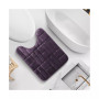 Ultra Soft Non-Slip Plush Memory Foam Bath Rug - Contour 24"x20" - Tiled Design