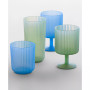 Polypropylene Mesa Double Old Fashion  Set of 6
