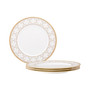 Trefolio Gold Set of 4 Dinner Plates, Service For 4