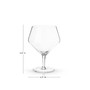 Raye Angled Gin & Tonic Crystal Glasses, Set of 2, 14 Oz