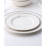 Platinum Wave Set of 4 Salad Plates, Service For 4