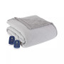 Reversible Micro Flannel® to Sherpa Twin Electric Blanket