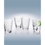 Dressed Up Assorted Clear Tumblers, Set of 4