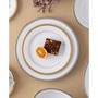 Charlotta Platinum 4 Piece 10.5" Dinner Plates Set, Service for 4