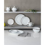 Charlotta Platinum 4 Piece 10.5" Dinner Plates Set, Service for 4