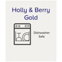 Holly & Berry Gold  Covered Vegetable Bowl