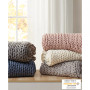 Chunky-Knit Handmade Throw, 50" x  60"