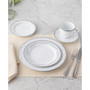 Satin Flourish 4 Piece Saucer Set, Service for 4