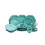 Fleur De Lys 20 Piece Dinnerware Set in Turquoise