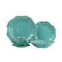 Fleur De Lys 20 Piece Dinnerware Set in Turquoise