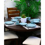 Fleur De Lys 20 Piece Dinnerware Set in Turquoise