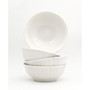 Chloe 4 Piece White Cereal Bowl Set