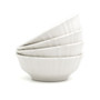 Chloe 4 Piece White Cereal Bowl Set