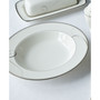Platinum Wave Set of 4 Soup Bowls, Service For 4
