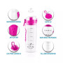Portable Flip Top Lid Water Bottle with Fruit Infuser