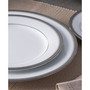 Charlotta Platinum 4 Piece 8.25" Salad Plates Set, Service for 4