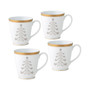 Charlotta Holiday Tree Mugs, Set of 4