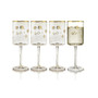 Plum Blossom All Purpose 10 oz Wine Glasses, Set of 4
